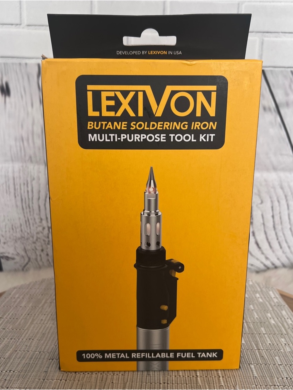 New! LEXIVON Butane Soldering Iron Multi-Purpose Kit Cordless Self-Igniting